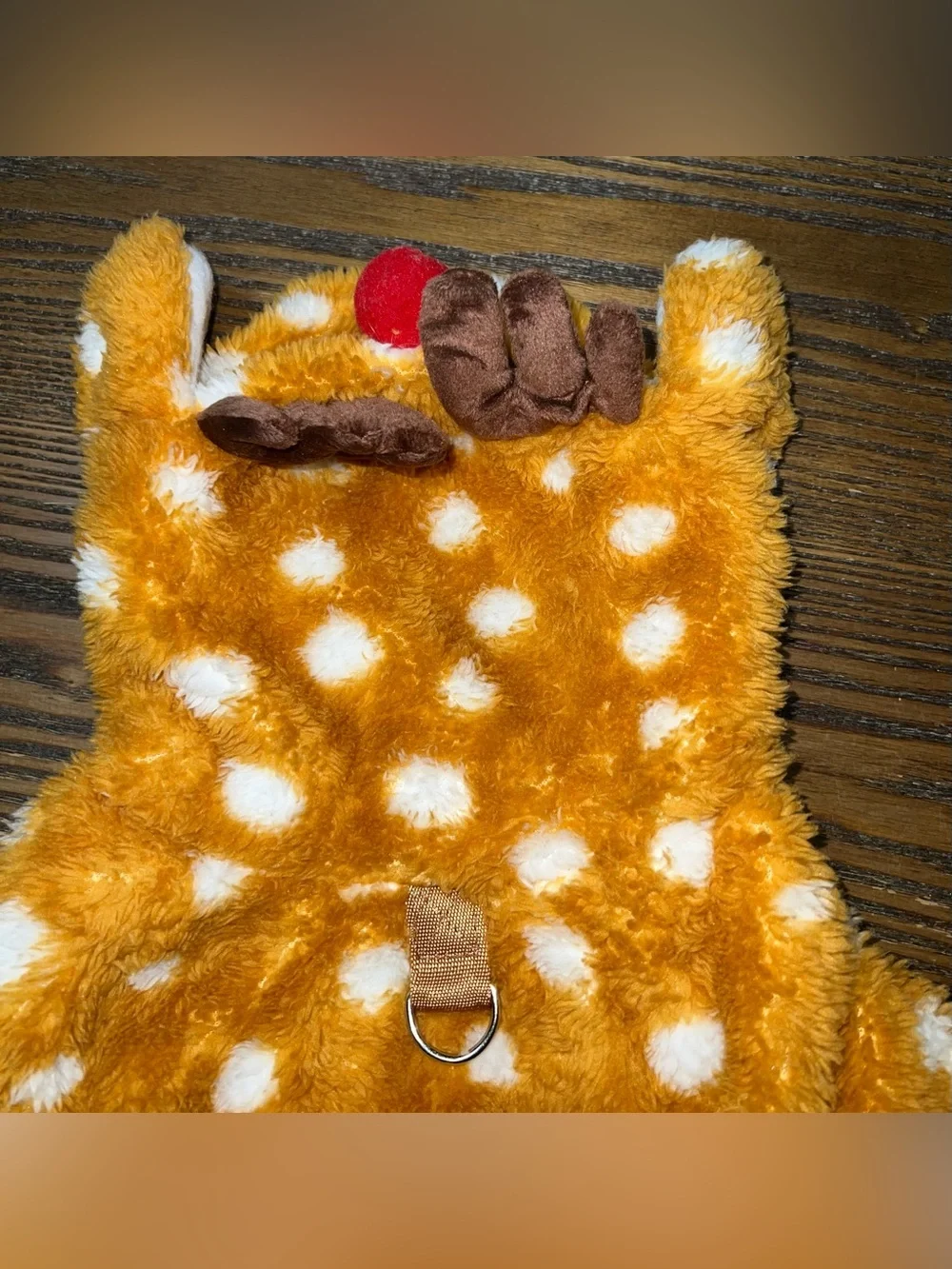 Rudolph the Reindeer Pet Costume - L - Worn Once